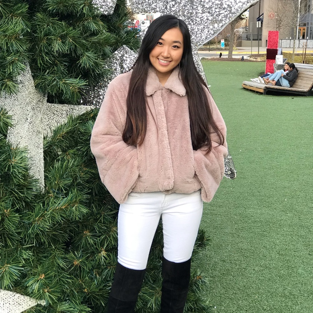 Faux fur coat